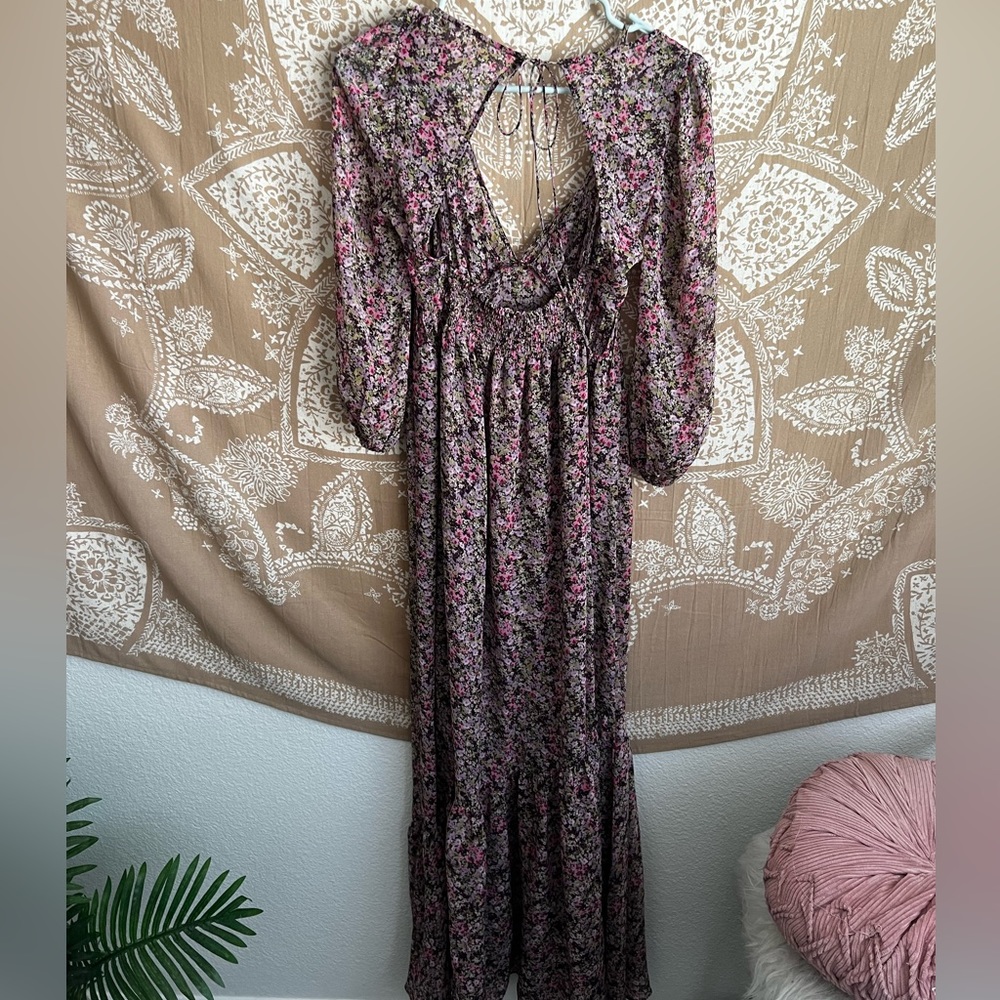 For Love and Lemons Sadie Maxi Dress in Multi Floral - Picture 7 of 11